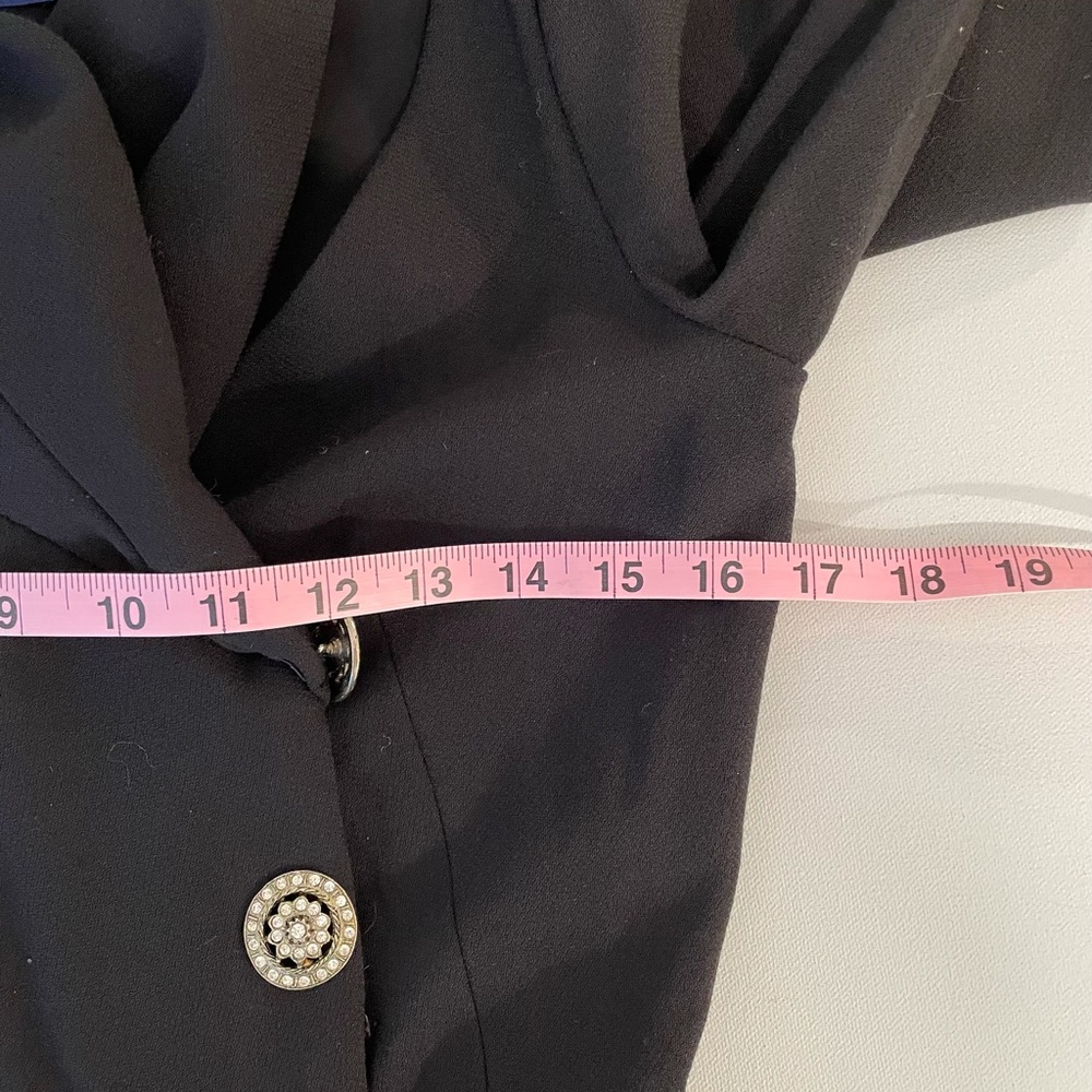 VINTAGE - CAROLYNE ROEHM BLACK DRESS - Picture 10 of 13